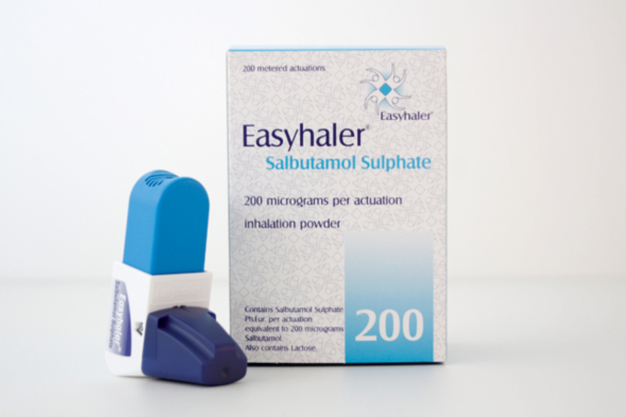 Easyhaler Salbutamol sulfate 200 dry powder inhaler (Orion Pharma (UK) Ltd) 200 dose