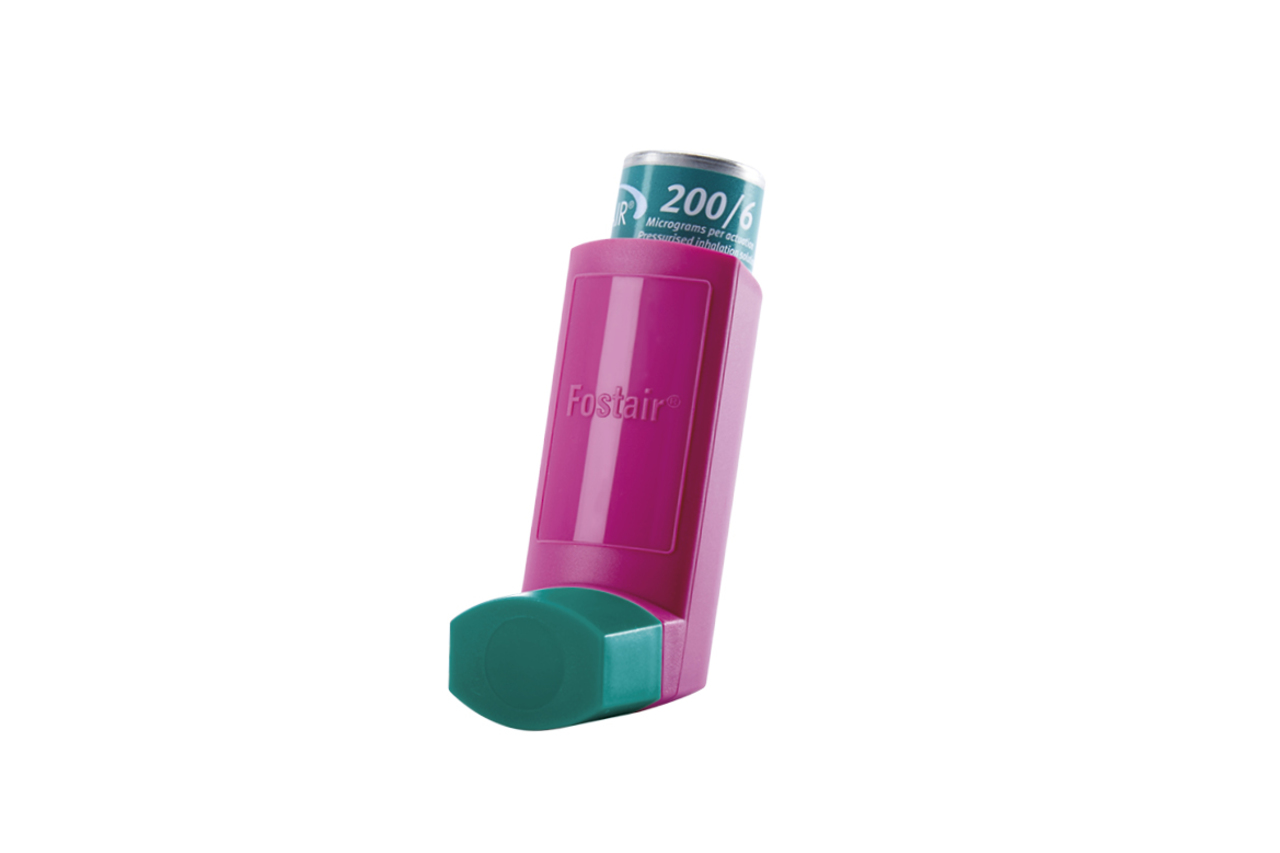 Fostair 200micrograms / dose  /  6micrograms / dose inhaler (Chiesi Ltd) 120 dose