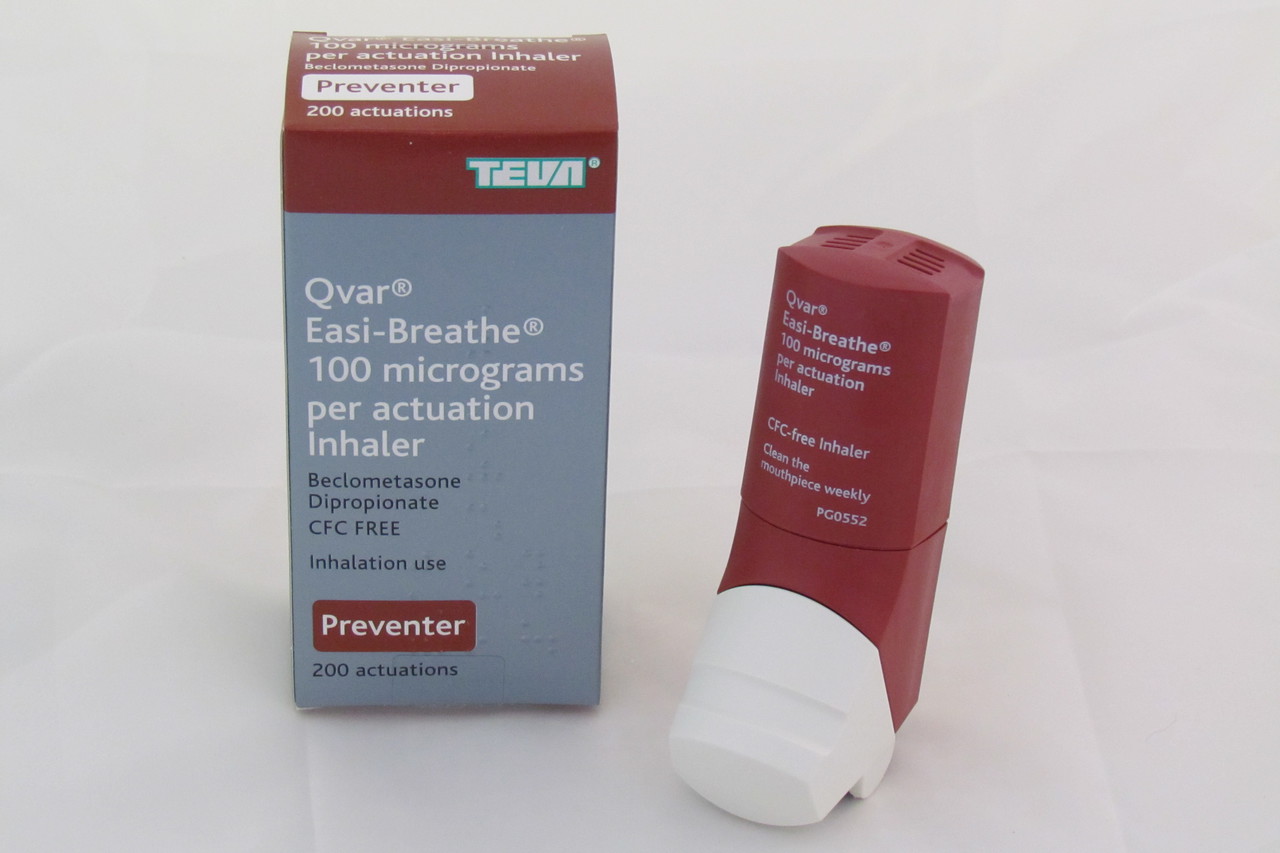 Qvar 100 Easi-Breathe inhaler (Teva UK Ltd) 200 dose