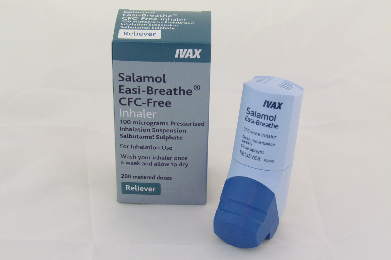 Salamol 100 Easi-Breathe inhaler (Teva UK Ltd) 200 dose