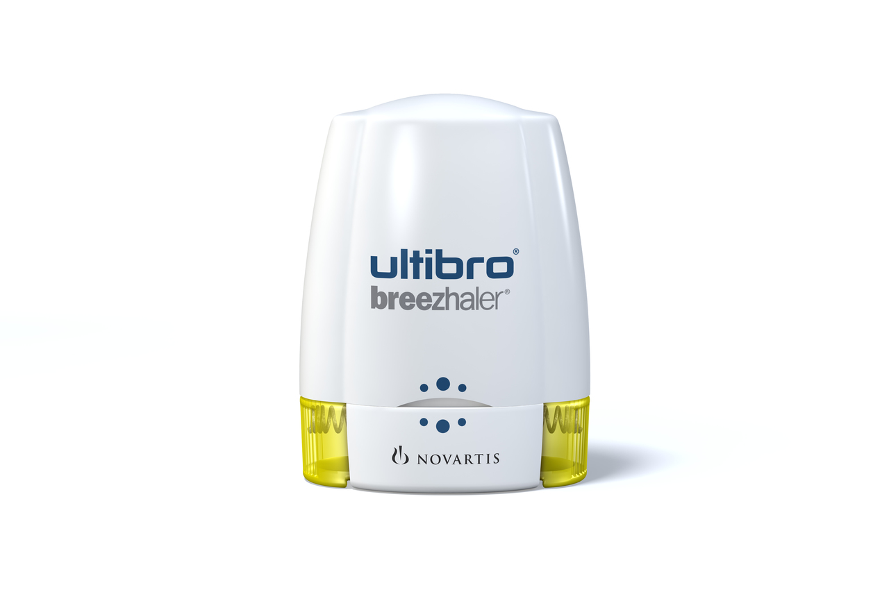 Ultibro Breezhaler 85  /  43 inhalation powder capsules with device (Novartis Pharmaceuticals UK Ltd) 10 capsule