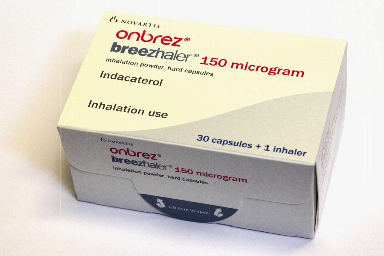 Onbrez Breezhaler 150 inhalation powder capsules with device (Novartis Pharmaceuticals UK Ltd) 30 capsule 3 x 10 capsules