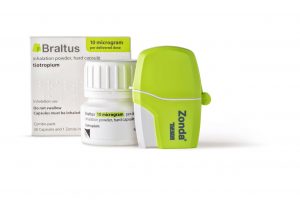 Braltus 10 inhalation powder capsules with Zonda inhaler (Teva UK Ltd) 30 capsule