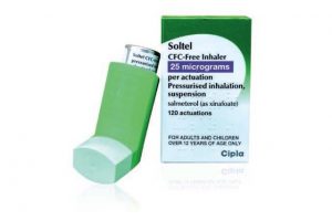 Soltel 25 inhaler CFC free (Cipla Pharmaceuticals Ltd) 120 dose