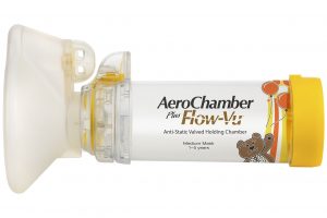 AeroChamber Plus Flow-Vu Anti-Static with medium mask child 1-5 years (Trudell Medical UK Ltd) 1 device