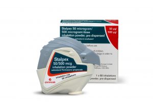 Stalpex 50micrograms / dose  /  500micrograms / dose dry powder inhaler (Glenmark Pharmaceuticals Europe Ltd) 60 dose